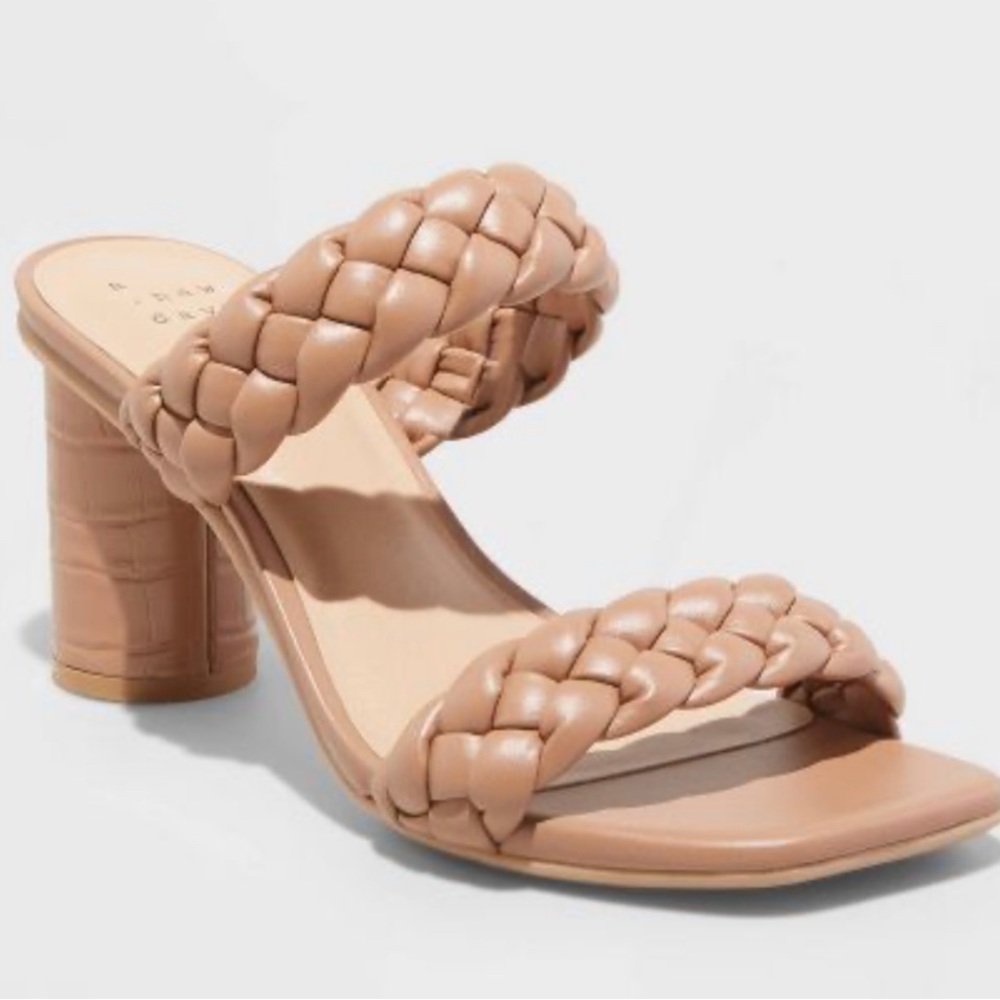 Women's Basil Mule Heels - A New Day (Size 12) NWT MSRP $34.99
